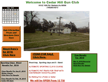 Tablet Screenshot of cedarhillgunclub.com